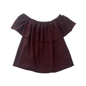 Aritzia Wilfred Promener off the shoulder blouse
